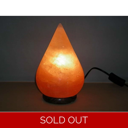 4 x Drop Shape Himalayan Salt Lamps